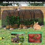 Happygrill 108” x 48” x 47” Portable Crop Cage w/ 3 Roll-Up Zippered Doors