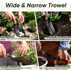 Joyfair Gardening Tools, 12 Pcs Garden Tool Set for Planting & Weeding