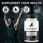 (2 Pack) Horse Gelatin Capsules,Official HorseGelatin Pills for Men with All Natural Ingredients,Maximum Strength Supplement with Premium Vitamins Supporting Optimal Wellness and Health (120 Capsules)