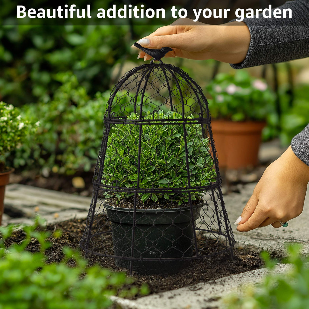 Garden Cloches for Plants, Large Plant Protectors from Animals, Pack 6