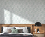 Modern Peel and Stick Wallpaper 17.3''×276'' Geometric Wallpaper Boho Contact Paper Green and White Self-Adhesive Wall Paper Removable Decorative Wallpapers for Bedroom Bathroom Cabinets Decor Vinyl