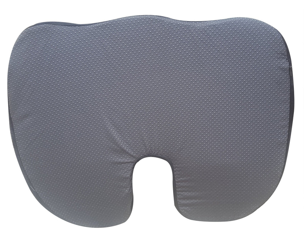 FOMI Extra Thick Firm Coccyx Orthopedic Memory Foam Seat Cushion | Black Large Cushion for Car or Truck Seat, Office Chair, Wheelchair | Back Pain Relief (Black)