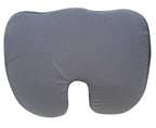FOMI Extra Thick Firm Coccyx Orthopedic Memory Foam Seat Cushion | Black Large Cushion for Car or Truck Seat, Office Chair, Wheelchair | Back Pain Relief (Black)