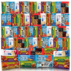 Veratify Healthy Mixed Snack Box (66 Count) Snacks Gift Basket Granola Bars Bulk Variety Grab and Go Men Women Adults Office Work Travel Employee Appreciation School College