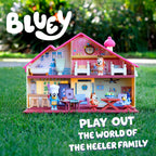 Bluey Toy House Playset, Mega Bundle Family Home & BBQ Playhouse Toys, Bluey, Bingo, Bandit, Chilli, House Playset for Toddlers 3-5, Amazon Exclusive
