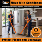 Forearm Forklift Shoulder Harness – Standard - Lift and Move Furniture, appliances, Supports up to 800 lb. Moving Harness Set, 2 Harnesses and 2 Center Straps that are ea 9’4” Long, 1 Pack, Orange