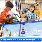 Curious 2 Learn Toddler Preschool Learning Activities | Handwriting Practice for Kids | Workbook Learning Resources| Tracing Kindergarten Workbooks | Busy Book | 4 Year Old Boy Birthday Gift | Blue