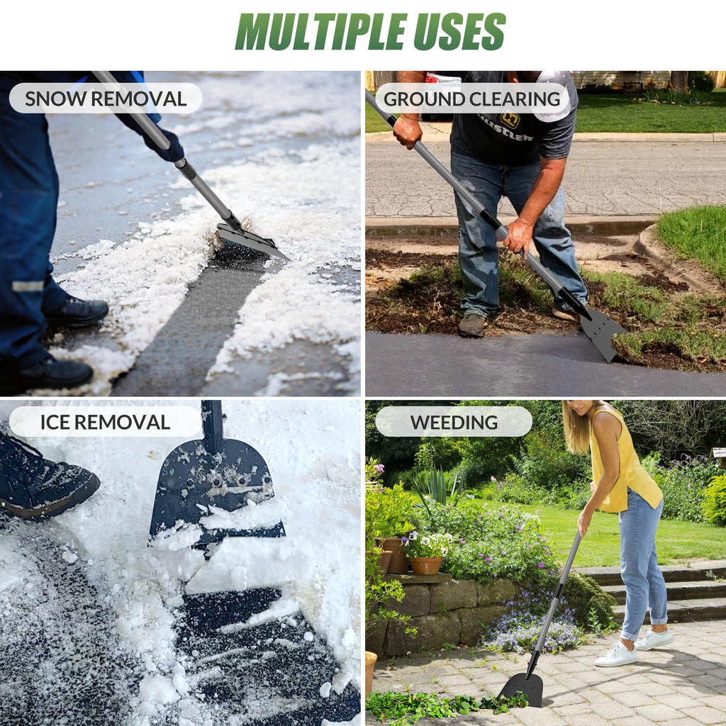 Walensee Floor Scraper, Long Handle Flat Shovel for Weeding and Lawn Edging