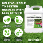 Covington Liquid Lawn Aerator (32oz) – Soil Conditioner & Softener for Lawns & Gardens – Loosens Clay & Compacted Soil for Better Water & Nutrient Absorption – Liquid Aeration Concentrate, Made in USA