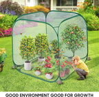 Pop Up Mesh Plant Cover, 35x35x38'' Garden Netting for Insect Protection