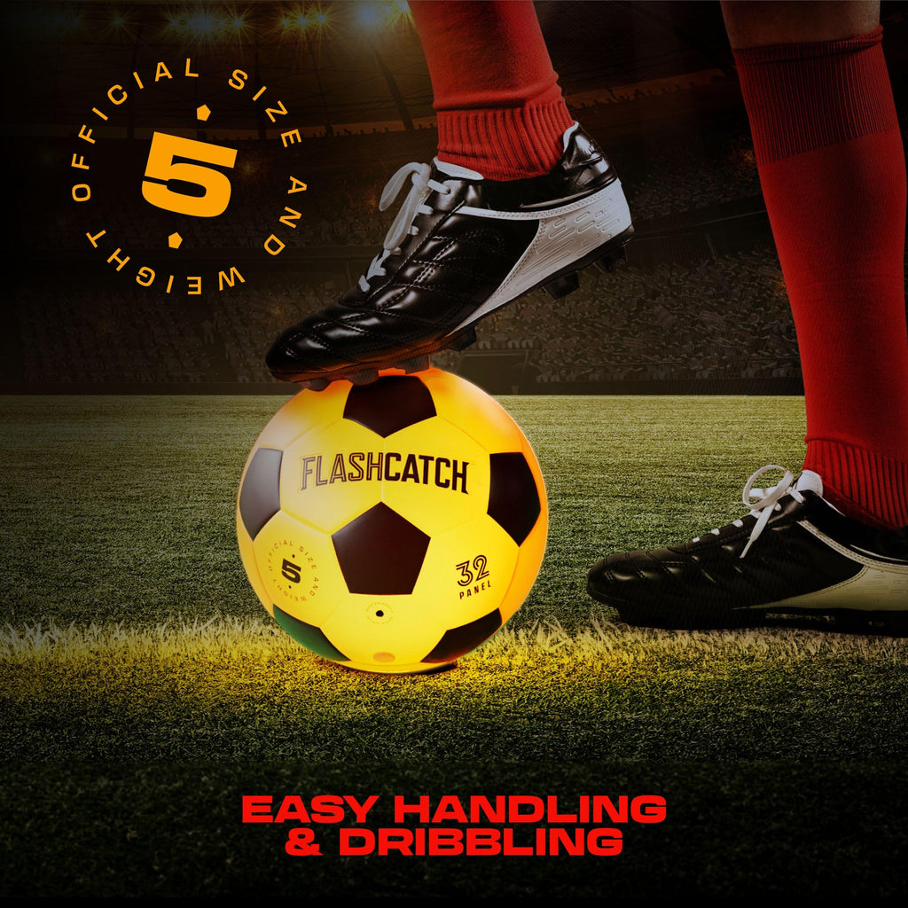 Light Up Soccer Ball - Glow in the Dark - NO 5 - Sports Gifts for Boys Girl