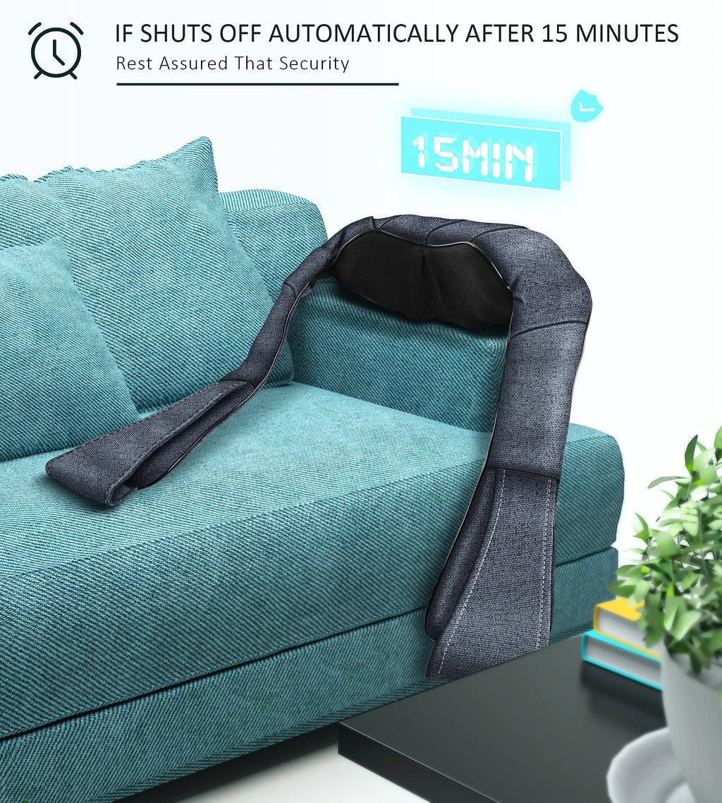 Mo Cuishle Shiatsu Neck & Back Massager with Heat – Gifts for Husband Wife
