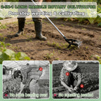 YEELOR 2‑in‑1 Rotary Cultivator for Tilling and Weeding