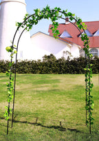 1. GO Steel Garden Arch, 7'8" High x 4'5" Wide, Garden Arbor for Various Climbing Plant, Outdoor Garden Lawn Backyard
