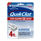 Adventure Medical Kits QuikClot Advanced Clotting Gauze - Stops Bleeding Up to 5X Faster Than Standard Gauze - Kaolin Hemostatic Dressing - for First Aid Kits & Survival Gear - 3 x 48