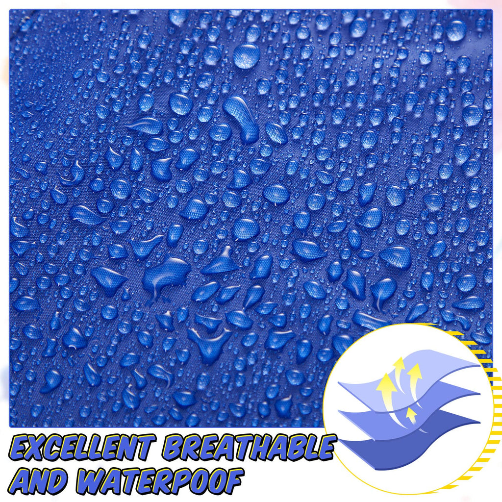 Yahenda 18 Pcs Kids Art Smocks Waterproof Painting Art Smocks for Kids with Long Sleeve 3 Pockets Toddler Apron for 2-8 Years (rose red,dark blue,yellow)