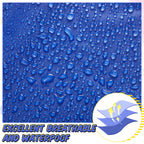 Yahenda 18 Pcs Kids Art Smocks Waterproof Painting Art Smocks for Kids with Long Sleeve 3 Pockets Toddler Apron for 2-8 Years (rose red,dark blue,yellow)