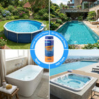 AquaJoyer Non-Chlorine Spa Shock for Hot Tub – Chlorine-Free Treatment, Helps Support Bromine, Saltwater Safe, Quick Dissolving Oxidizer Oxidizing, 35oz Each (2 Pack)