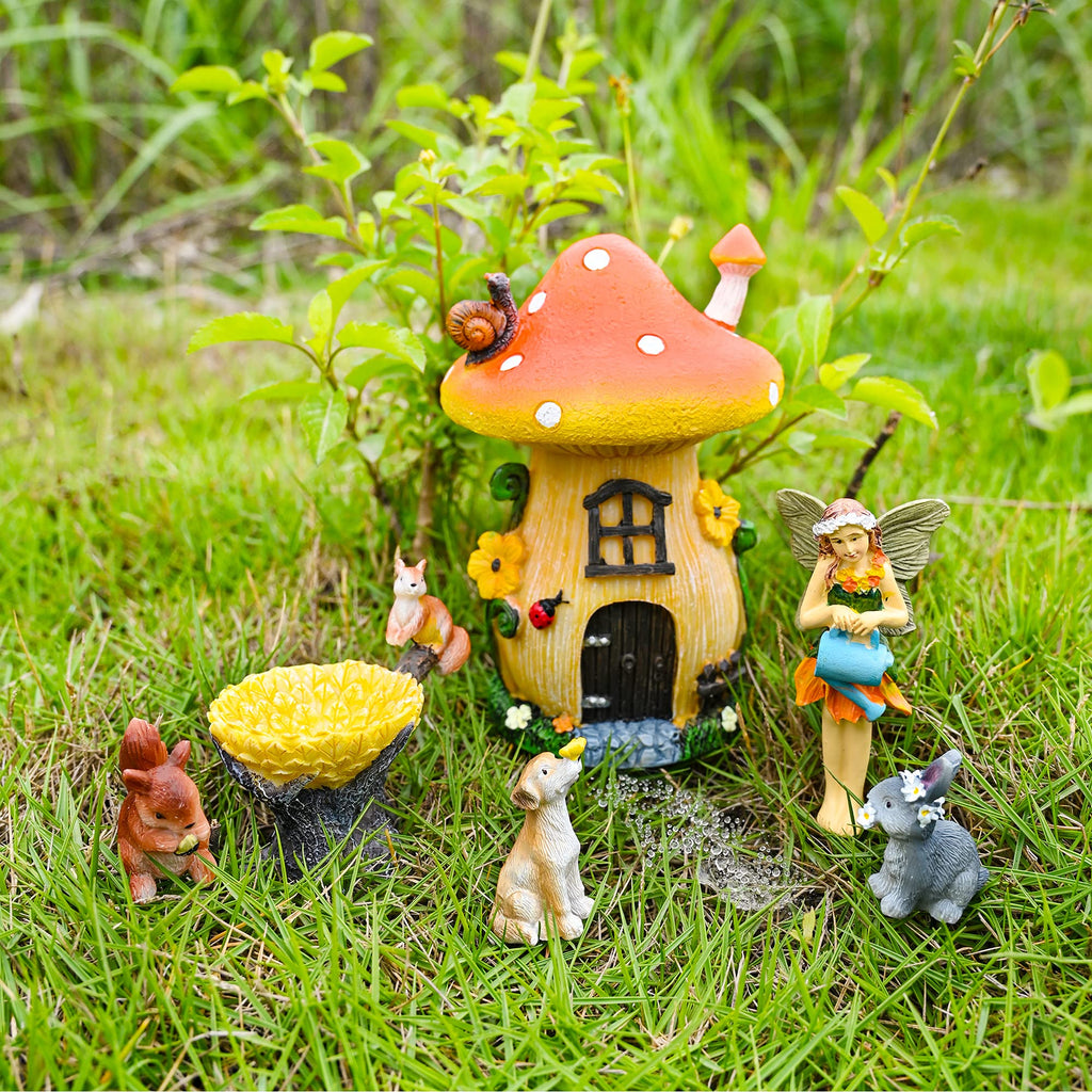 Sparkle Race Fairy Garden Accessories Kit with Miniature Figurines