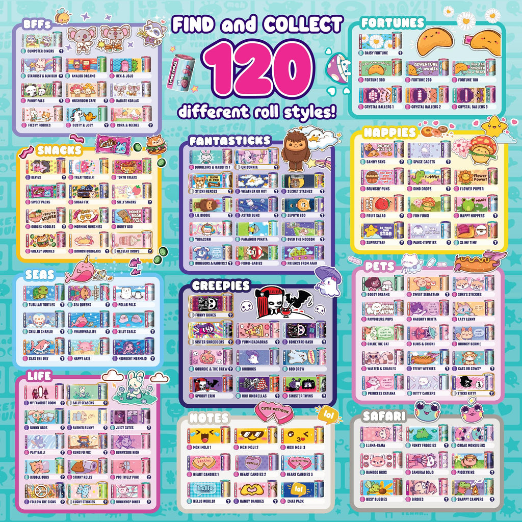 Sky Castle Sticki Rolls Sticki Station, Wearable Shareable Stickers, Ultimate DIY Sticker Jewellery Kit, Bracelets and Necklaces