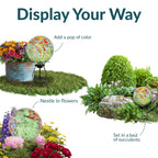 Sunnydaze 10" Glass Gazing Ball for Garden, Globe for Outdoor Display