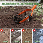 Walensee Rotary Cultivator Garden Tool, 2-in-1 Tiller & Stirrup Hoe