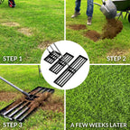 Walensee Lawn Leveling Rake, Reinforced Leveler with 6.5FT Steel Handle