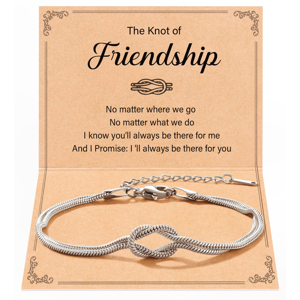 Best Friend Friendship Gifts for Women, Friendship Bracelets Love Knot