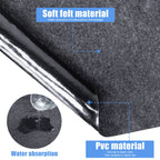 80 * 80 inch Round Inflatable Hot Tub Mat, Outdoor Indoor, Waterproof Slip-Proof Backing, Absorbent Spa Pool Ground Base Flooring Protector for Hot Tub Pool