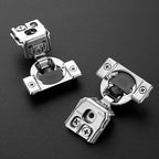 Ravinte 30 Pack 15 Pairs 1-1/4 inch Overlay Soft Close Hinges for Kitchen Cabinet Hinges Satin Nickel Hidden Hinges Stainless Steel Concealed Hinge self Closing