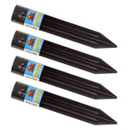 TIKI Metal Torch Stakes 4-Pack, Durable & Weather-Resistant Torch Holders for Bamboo & Metal Poles, Easy-to-Install Outdoor Torch Accessories for Patio, Lawn & Garden, 10.75-Inch Black