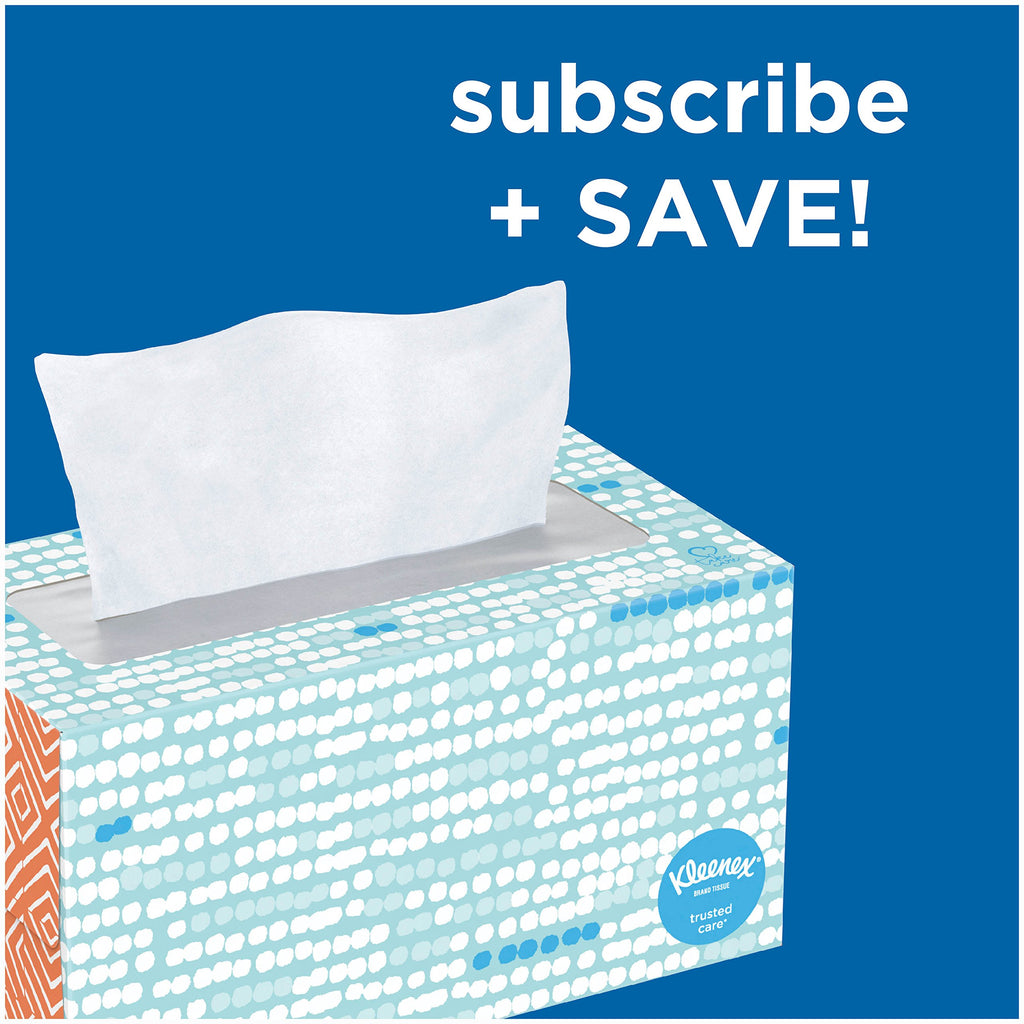 Kleenex Ultra Soft Facial Tissues, Flat Box, 120 Tissues per Flat Box, 3 Packs