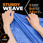 Better Blue Poly Tarp 12' x 16' (12-Pack) - Multipurpose Protective Cover - Lightweight, Durable, Waterproof, Weather Proof - 5 Mil Thick Polyethylene - by Xpose Safety