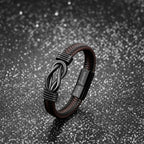 JoycuFF Gifts for Son Men Bracelet Personalized Infinity Knot Bracelet for Men Inspirational Birthday Christmas Graduation Gifts for Son from Mom Dad