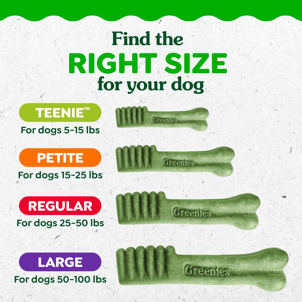 Greenies Teenie Original Natural Dental Dog Treats, Chicken, 96 Count