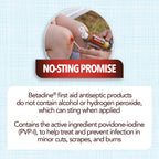 Betadine Antiseptic Povidone Iodine Solution 8 Fl Oz, Pack of 2, Kills Germs in Minor Cuts/Scrapes/Burns, Povidone Iodine Liquid, No Sting, No Alcohol or Hydrogen Peroxide
