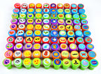 JOYIN 100PCS Assorted Stamps for Kids Self-Ink for Party Favor, Teacher Stamps, Kids Treasure Box, Prize for Classroom, Birthday School Stuffers (50 Designs, Dinosaur, Halloween Stampers)