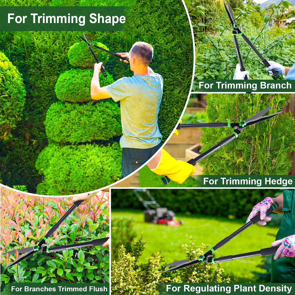 29.5" Hedge Shears,Professional Pruning Shears For Gardening,Sharp Hedge Clippers Handheld With Comfort Grip Handles,Carbon Steel Garden Clippers Handheld for Precise Trimming Gardening Tools