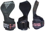 Cobra Grips PRO Weight Lifting Gloves, Heavy Duty Straps, Alternative to Power Lifting Hooks, for Deadlifts with Built in Adjustable Neoprene Padded Wrist Wrap Support