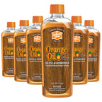 Holloway House Orange Oil Cleaner 16oz, 6Pk w/Sun-Guard for Fine Wood | Cleans & Conditions | Removes Soap Scum from Shower Doors, Stainless, Tile & Sinks | Natural Oil That Gives Wood a Rich Glow