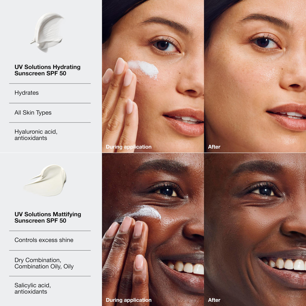 Clinique UV Solutions Mattifying Sunscreen Broad Spectrum SPF 50 With Salicylic Acid + Antioxidants | Control Excess Shine | No White Cast | Safe For Sensitive Skin, 1.3 Fl Oz