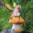 Smadeer Lifelike Hummingbird Sculpture Fairy Garden Accessories Yard Porch Patio Lawn Decor＆Home Accents