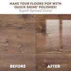 Quick Shine Hardwood Floor Luster-Polish 27oz-2pk | Plant-Derived w/Carnauba | Safer Choice, No PFAS, pH Neutral | Ready to Use Formula w/Anti-Slip Technology | Simply Squirt & Spread | Made in USA