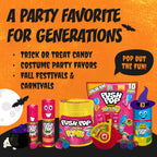 Push Pop Halloween Candy Lollipops, 24 Count, Assorted Party Favors