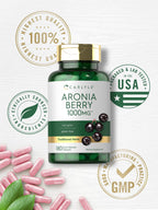 Carlyle Aronia Berry Capsules | 180 Pills | Chokeberry Extract | Non-GMO & Gluten Free Supplement