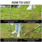 TIRYIUOU Soil Sample Probe, 36 Inch Soil Probe Rod, Ground Probe Rod, My Soil Test Kit, Stainless Steel Soil Sampler Tool for Soil Sampling, Gardening