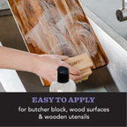 CLARK'S Cutting Board Organic Soap - Enriched with Lavender & Rosemary Oils - Cleaner for Butcher Block, Countertop and Utensils - Cleans and Restores Wood - Use Before Food Grade Mineral Oil