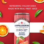 Sanpellegrino Zero Sugar Blood Orange Sparkling Soda, 24 Pack