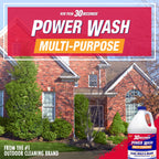30 SECONDS Pressure Washer Concentrated Cleaner – Power Cleans Stains from Algae, Mold & Mildew, Dirt, Grime – Makes up to 20 Gallons