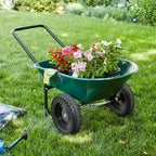 RONPOW 4.00-6 Flat Free Tire and Wheel for Wheelbarrow and Garden Cart